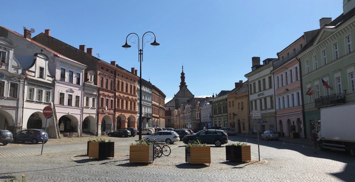 Zelenomodré centrum Jaroměře